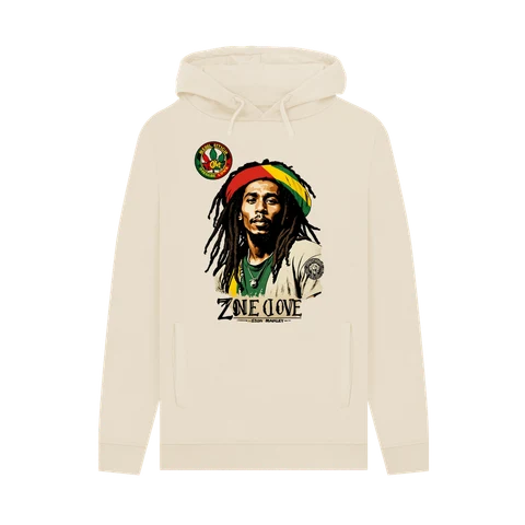 Rebel Stitch Premium Cotton Hoodie Zion-One Love Front Print #4