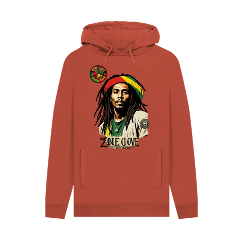 Rebel Stitch Premium Cotton Hoodie Zion-One Love Front Print #4