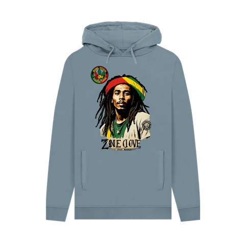 Rebel Stitch Premium Cotton Hoodie Zion-One Love Front Print #4